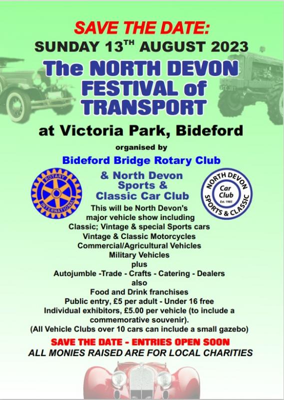 Annual North Devon Festival of Transport (Aug 13, 2023)