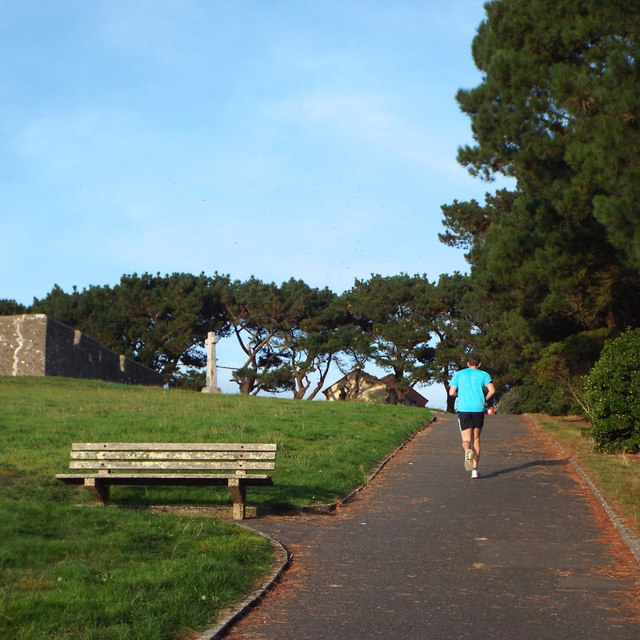 Jogging in Chudleigh Fort