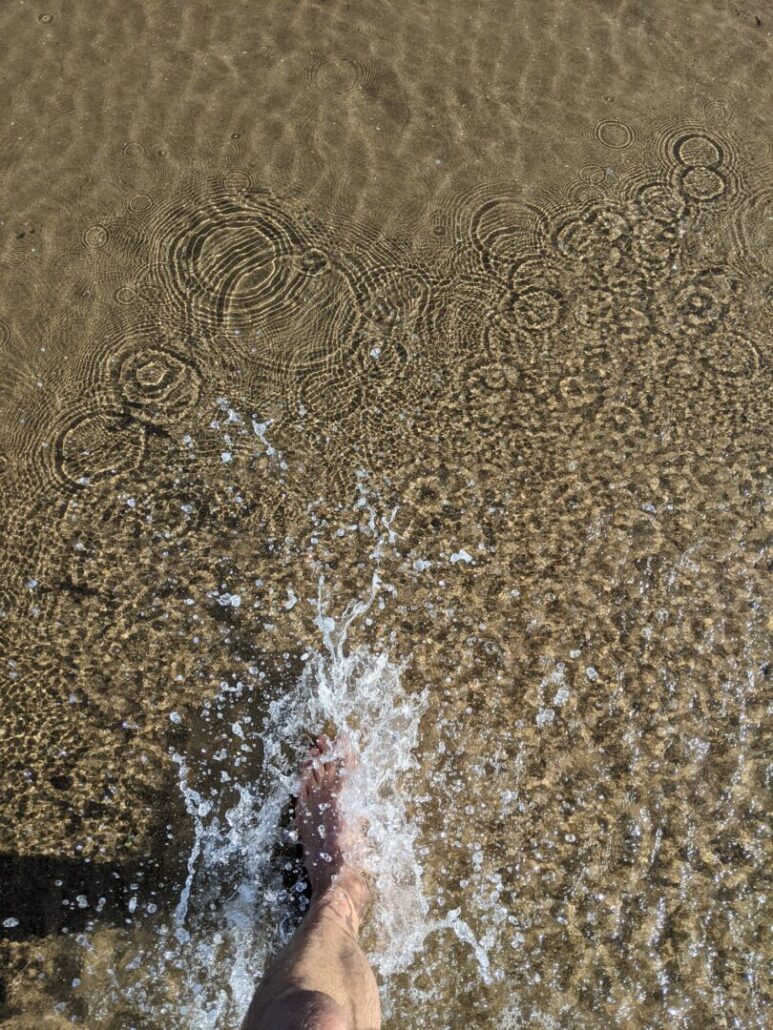 Splashing in the Sea at Woolacombe