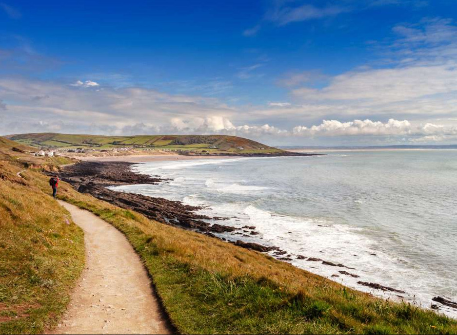 hiking along SW coast path