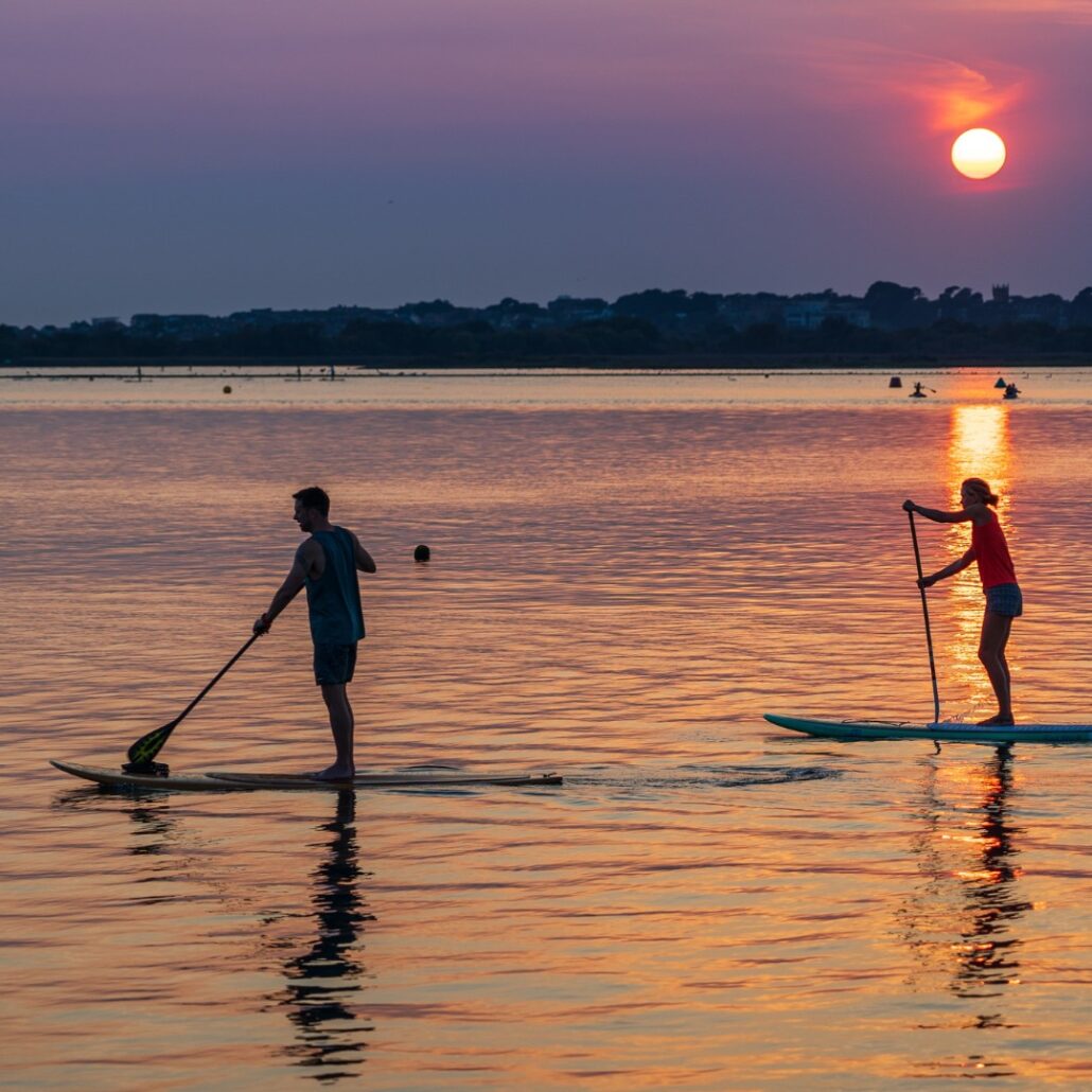 paddleboarding in Clovelly
